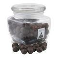 3 1/8" Howard Glass Jar w/ Chocolate Covered Espresso Beans